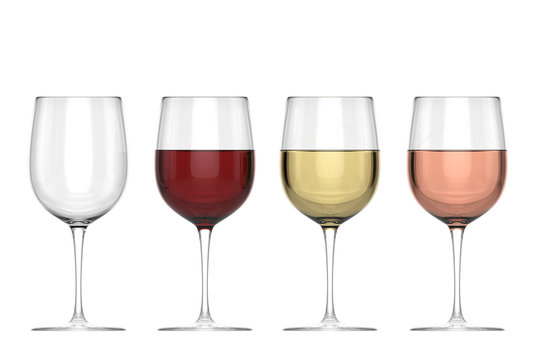 Glasses Of Wine - Set