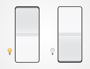 switcher - switch button icon with light bulb
