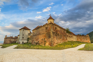 Fototapeta na wymiar Brasov Fortress on top of Stronghold Hill, Brasov, Romania.