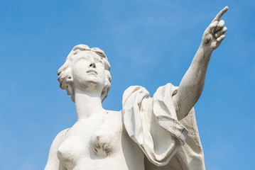 Statuen des Schlosses Belvedere in Wien