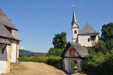 Fototapeta na wymiar Wallfahrtskirche Maria Wörth