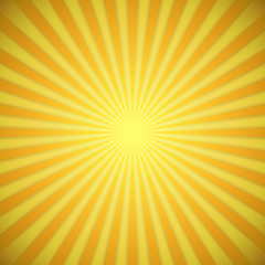 Fototapeta premium Sunburst bright yellow and orange background