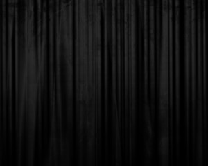 black drapes