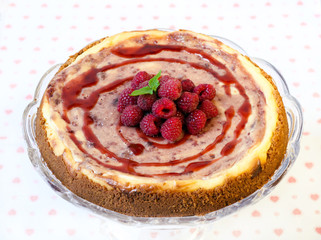 raspberry swirl cheesecake