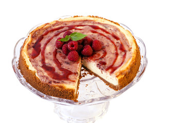 raspberry swirl cheesecake