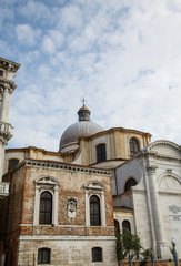 Fototapeta na wymiar House of the Dead by Venice Church
