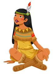Photo sur Plexiglas Indiens Fille amérindienne indienne