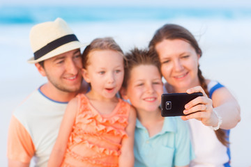 Fototapeta premium Family vacation portrait