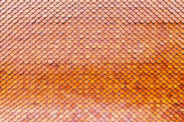 Obraz premium Orange brown clay roof surface