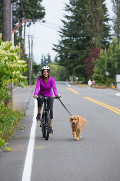 bike ride with a dog