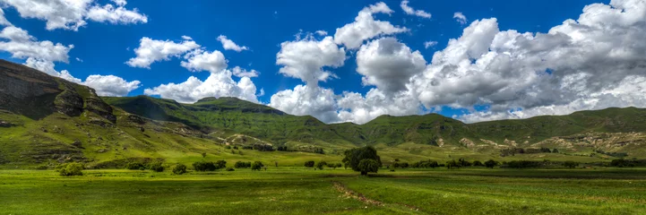 Fotobehang Lesotho Landscape © demerzel21