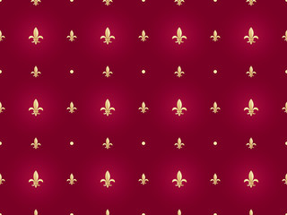 abstract seamless pattern with royal lilies