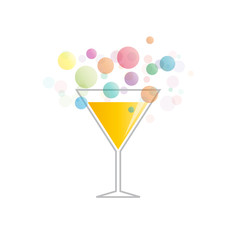 Vector Logo abstract cocktail