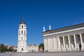 Fototapeta na wymiar Plac Katedralny w Wilnie, Litwa