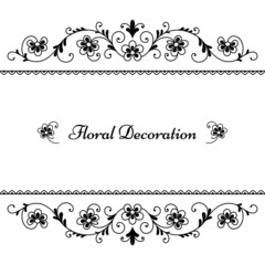 Floral frame decor