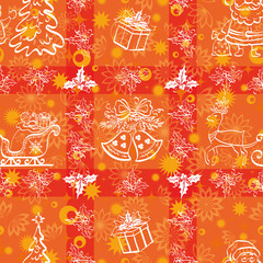 Christmas seamless background