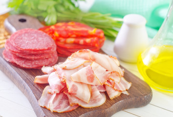 salami and bacon