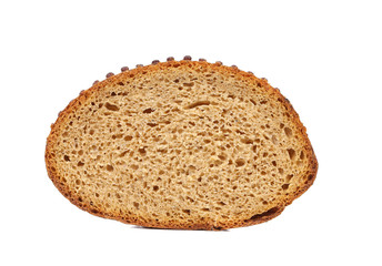Slice of brown bread.