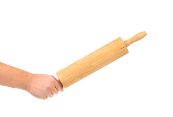 Hand Holds Rolling-Pin