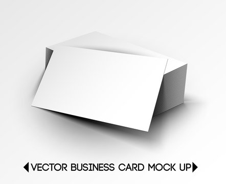 vector business card mock up design