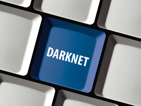 Darknet Taste auf Tastatur