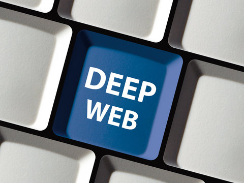 Deep Web Taste auf Tastatur