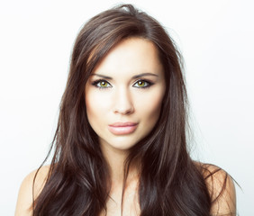 Naklejka premium woman with long hair