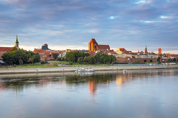 Torun old town reflected in Vistula river, Poland © Patryk Kosmider