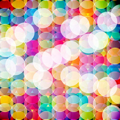 Abstract mosaic background made of colorful circles.