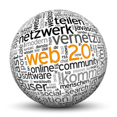 Kugel, Web 2.0, Netzwerk, Community, Portale, Chat, Social, 3D