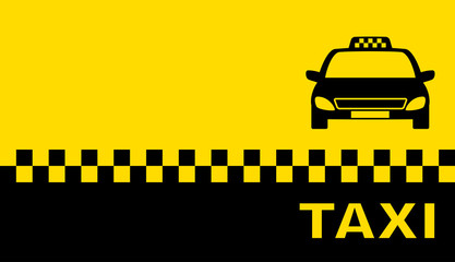 business card with taxi