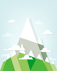 Naklejka premium mountain landscape