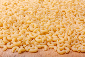 Italian Pasta. Texture Of The Yellow Pasta.