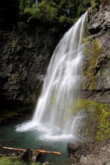 Fototapeta na wymiar Waterfall near Mount Rainier
