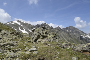 Fototapeta na wymiar Planskopf bei Fiss, Tirol