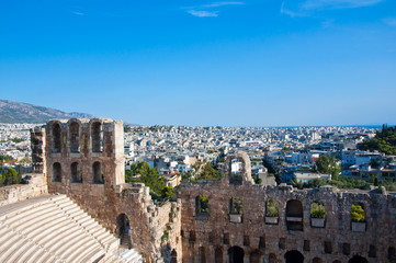 Naklejka premium The Odeon of Herodes Atticus, Greece, Athens.