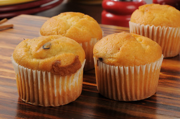 Muffins with blueberries