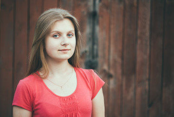 Fototapeta premium Young Blue-eyed Girl
