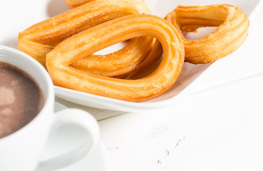 Churros with chocolate