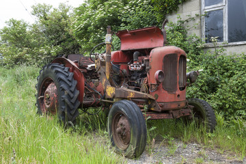 Old abandoned tractor