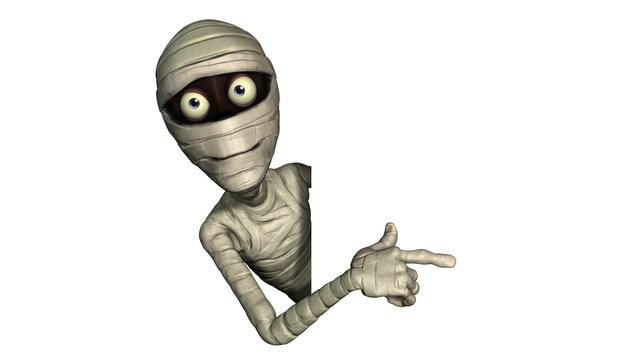 3d halloween mummy