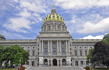 Fototapeta na wymiar Pennsylvania State Capitol, Harrisburg