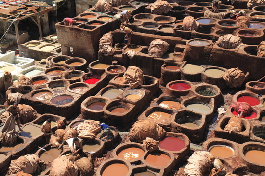 Tanneries in Fes