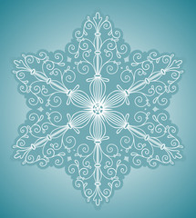 Snowflake design element