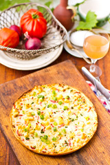 Flammkuchen mit Federweißer