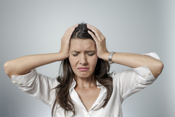 woman is frustrated