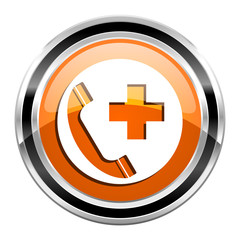 Obraz premium emergency call icon