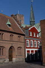 Cityscape of Ribe, Denmark