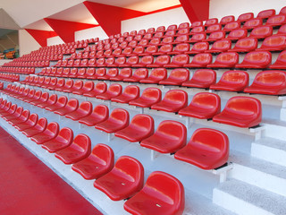 red seats in stadium