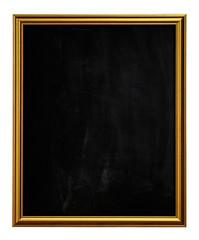 Golden Picture Frame Chalkboard Blackboard Copy Space